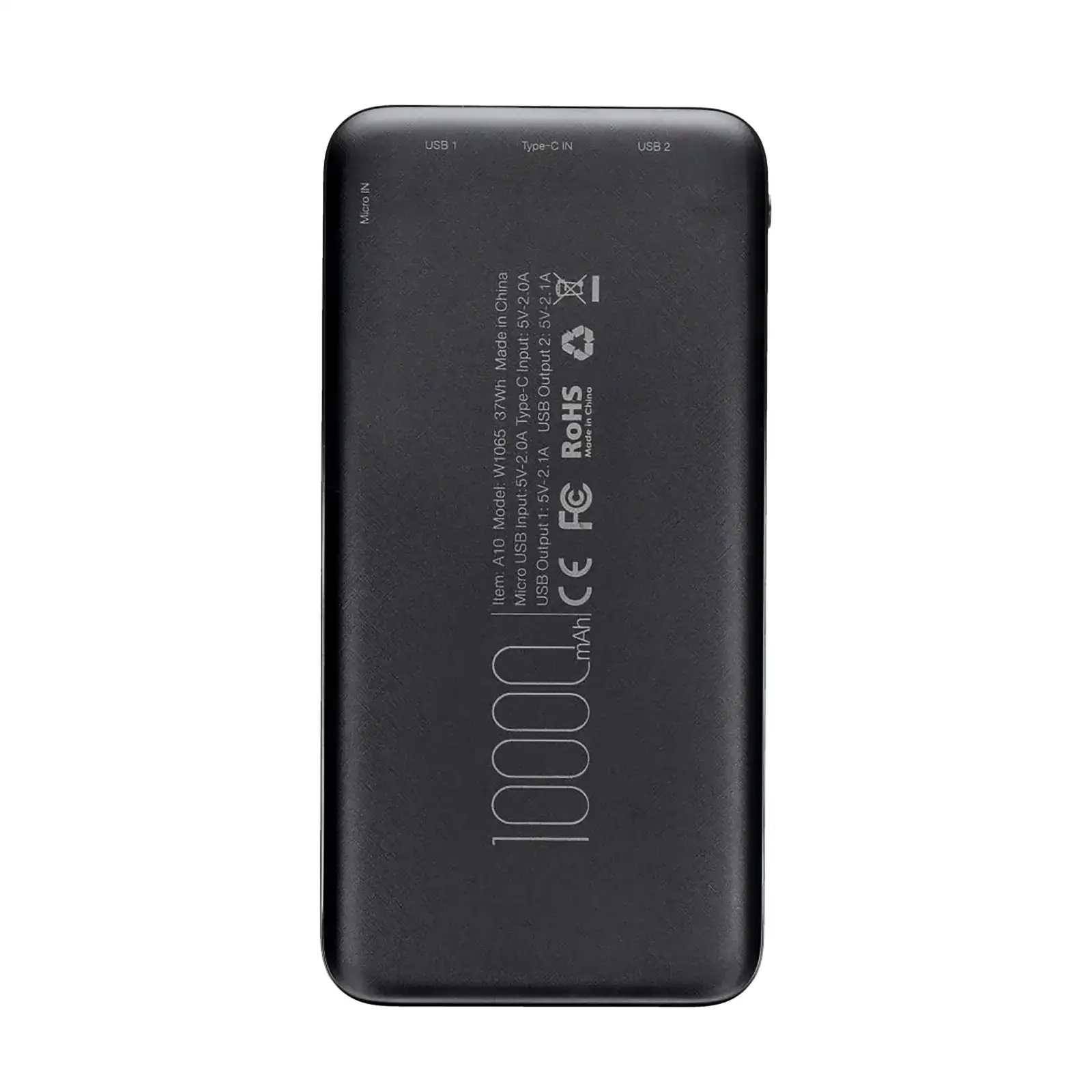 Зовнішній акумулятор Veger W1065 10000mAh (W1065.black) UA