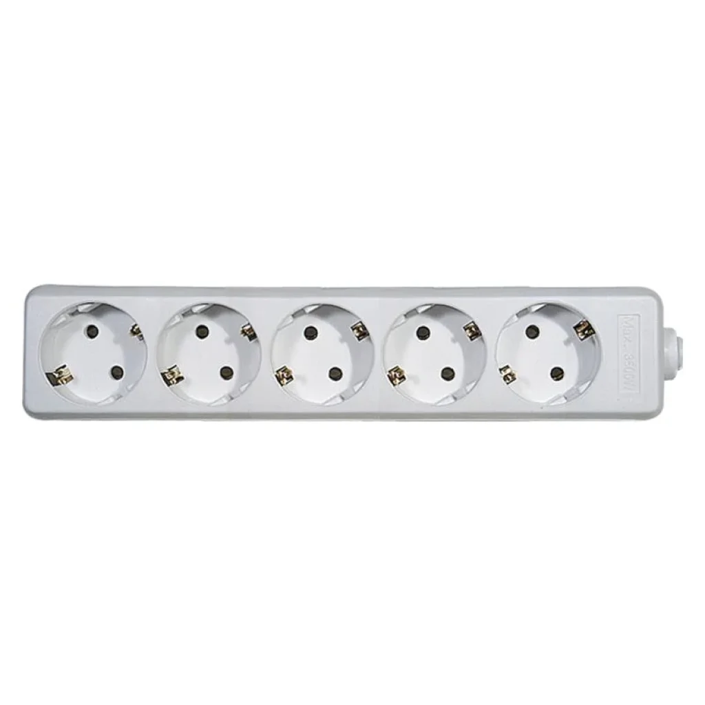 Колодка удлинителя Emos (P0520) 5 розеток White UA