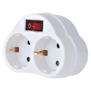Фильтр питания Emos (P0063) с выключателем, 2 розетки White UA