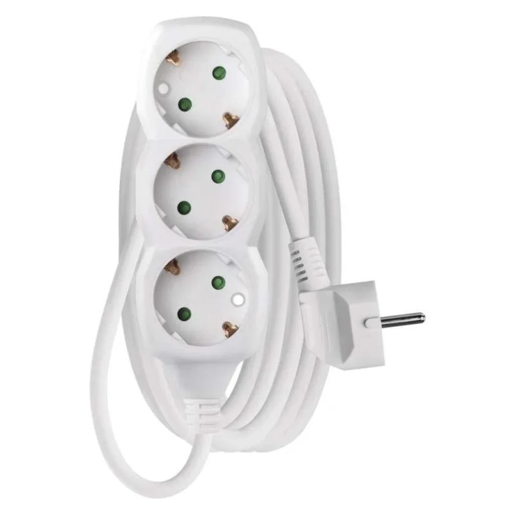Фильтр питания Emos (P0323R) 3 розетки, 1.5мм2, 3м, White UA