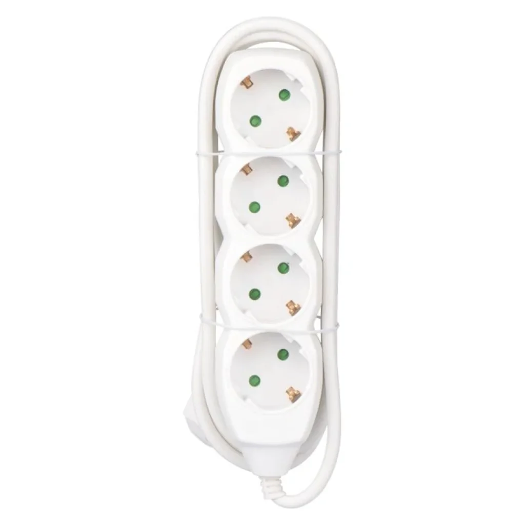 Фильтр питания Emos (P0421) 4 розетки, 1.5м, White UA