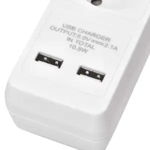 Фильтр питания Emos (P1523RU) с выключателем, 2xUSB, 5 розеток, 1.5мм2, 3м, White UA