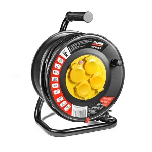 Удлинитель на катушке Stark CRP 1525-P (242000001) 4 розетки, 25 м, черный UA