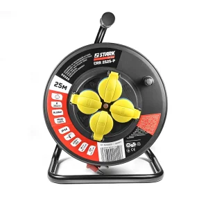 Удлинитель на катушке Stark CRP 2525-P (242000002) 4 розетки, 25 м, черно-красный UA
