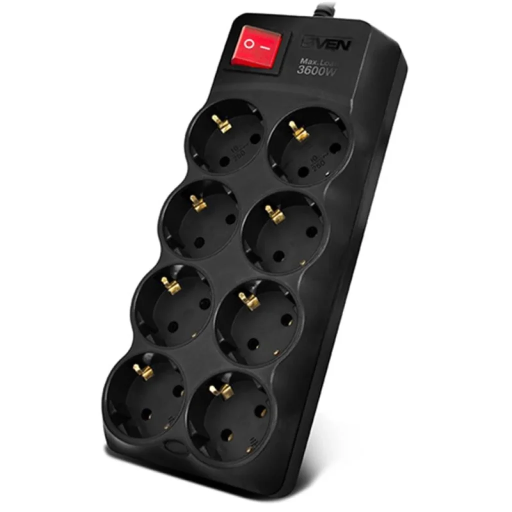 Фільтр живлення Sven SF-08-16 3 м Black, 00100093 UA