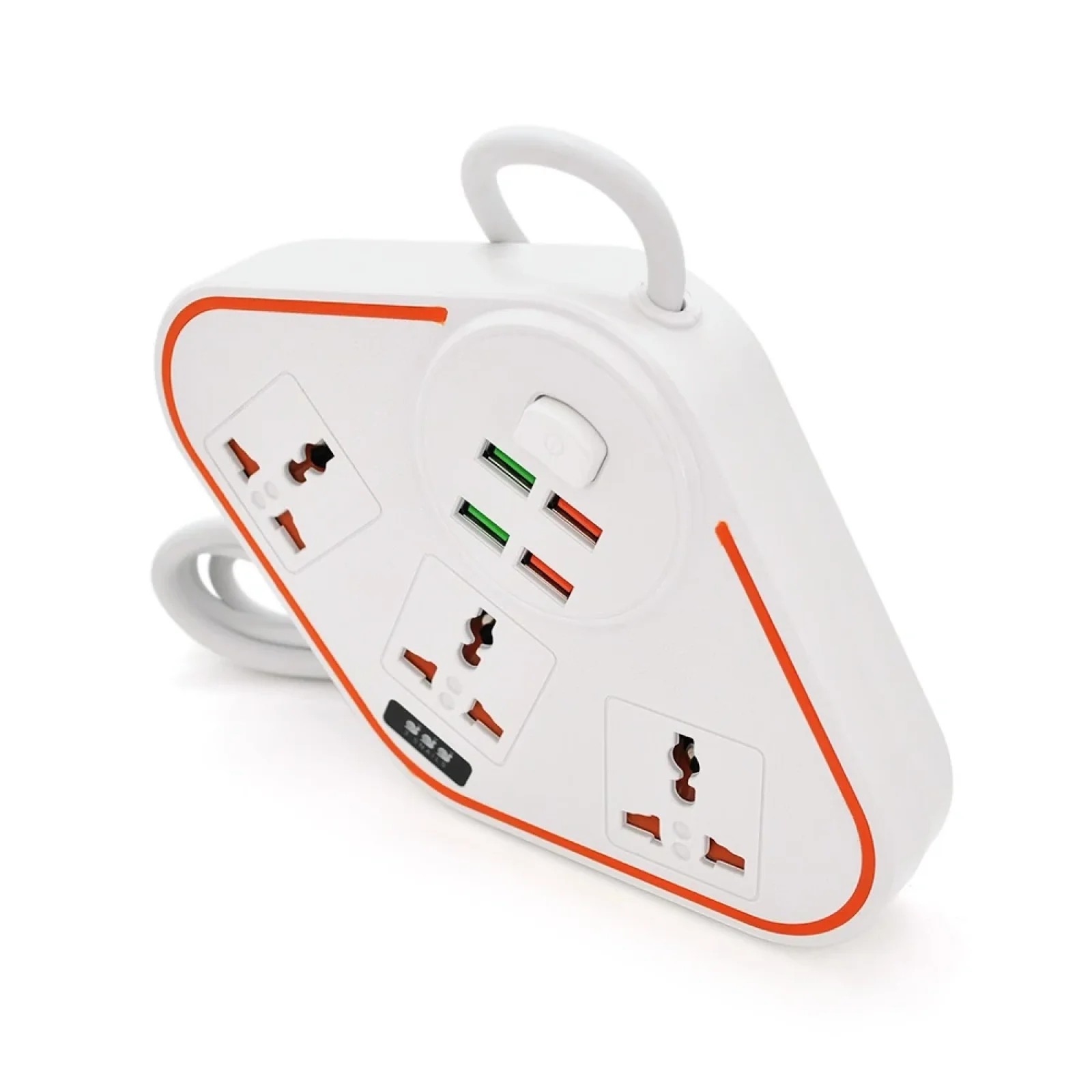 Мережевий фільтр Voltronic (BKL-07B/18762) 3 розетки, 4 USB, 2 м, White UA