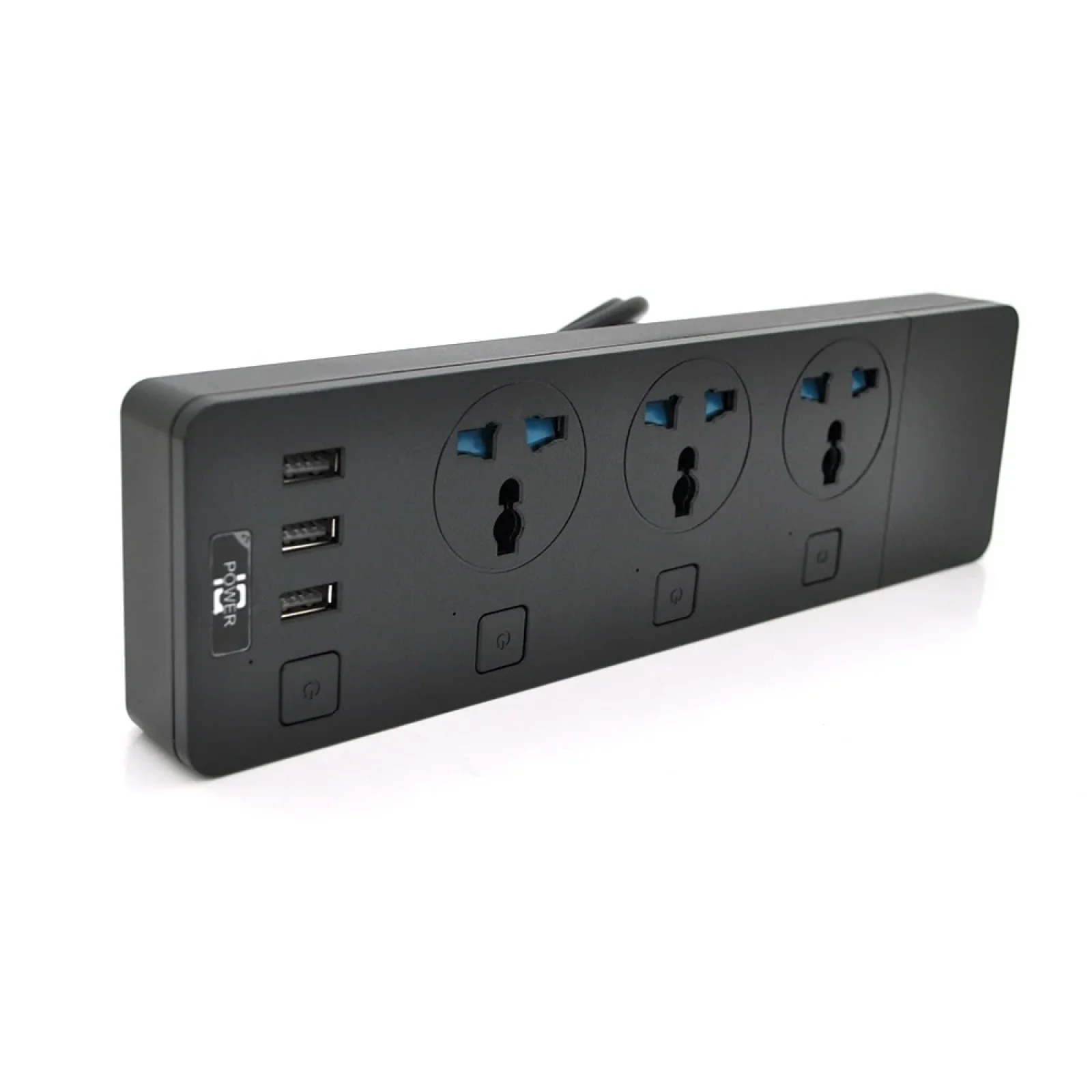 Мережевий фільтр Voltronic ТВ-Т11/19740 3 розетки, 3 USB, 2 м, Black UA