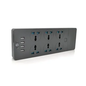 Мережевий фільтр Voltronic ТВ-Т12/19741 6 розетки, 4 USB, 2 м, Black UA