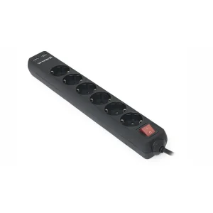 Фильтр питания REAL-EL RS-6 Protect USB 3m Black, EL122300017 UA