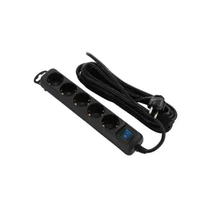 Фильтр питания 2E (2E-U05ES15M5BK) 5хSchuko, 5 м, черный UA