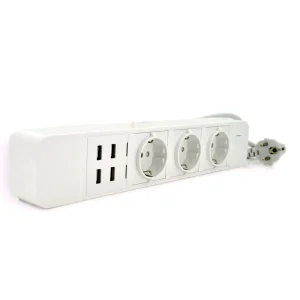 Мережевий фільтр Voltronic WiFi (ТВ-Т09/17464) 3 розетки, 4 USB, 2 м, White UA