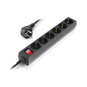 Фільтр живлення REAL-EL RS-6 Protect M 5м Black (EL122300036) UA