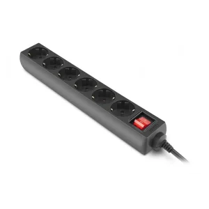 Фільтр живлення REAL-EL RS-6 Protect M 1.8м Black (EL122300032) UA