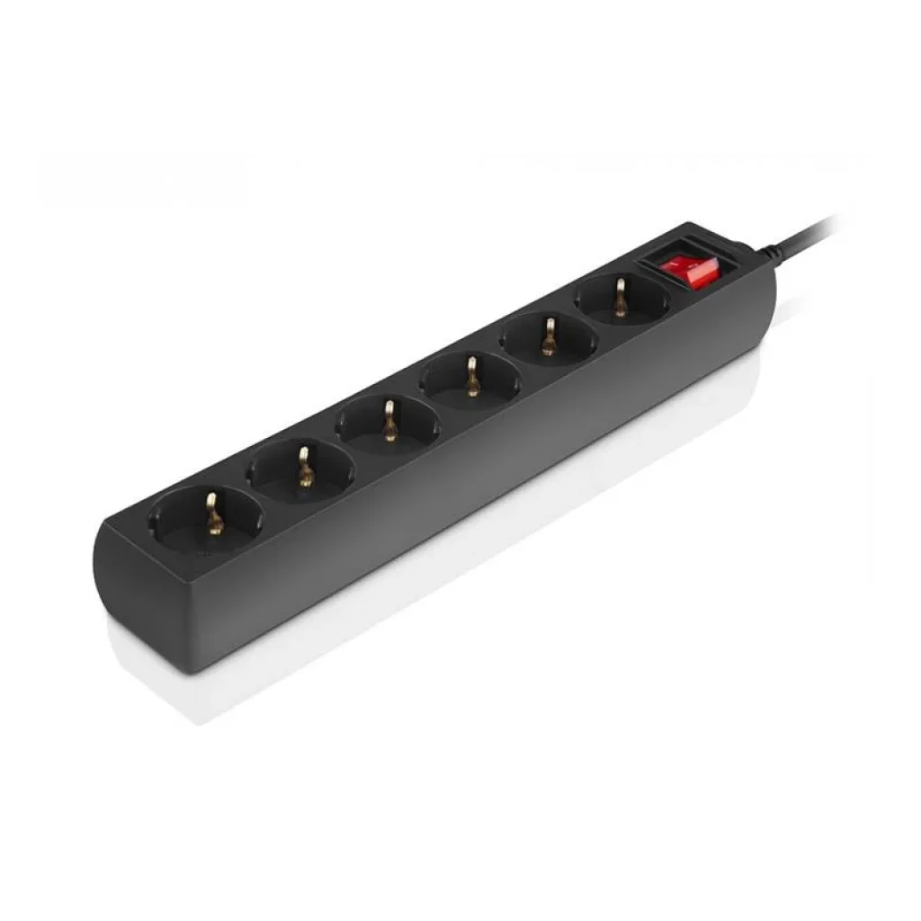 Фільтр живлення REAL-EL RS-6 Protect M 3м Black (EL122300034) UA