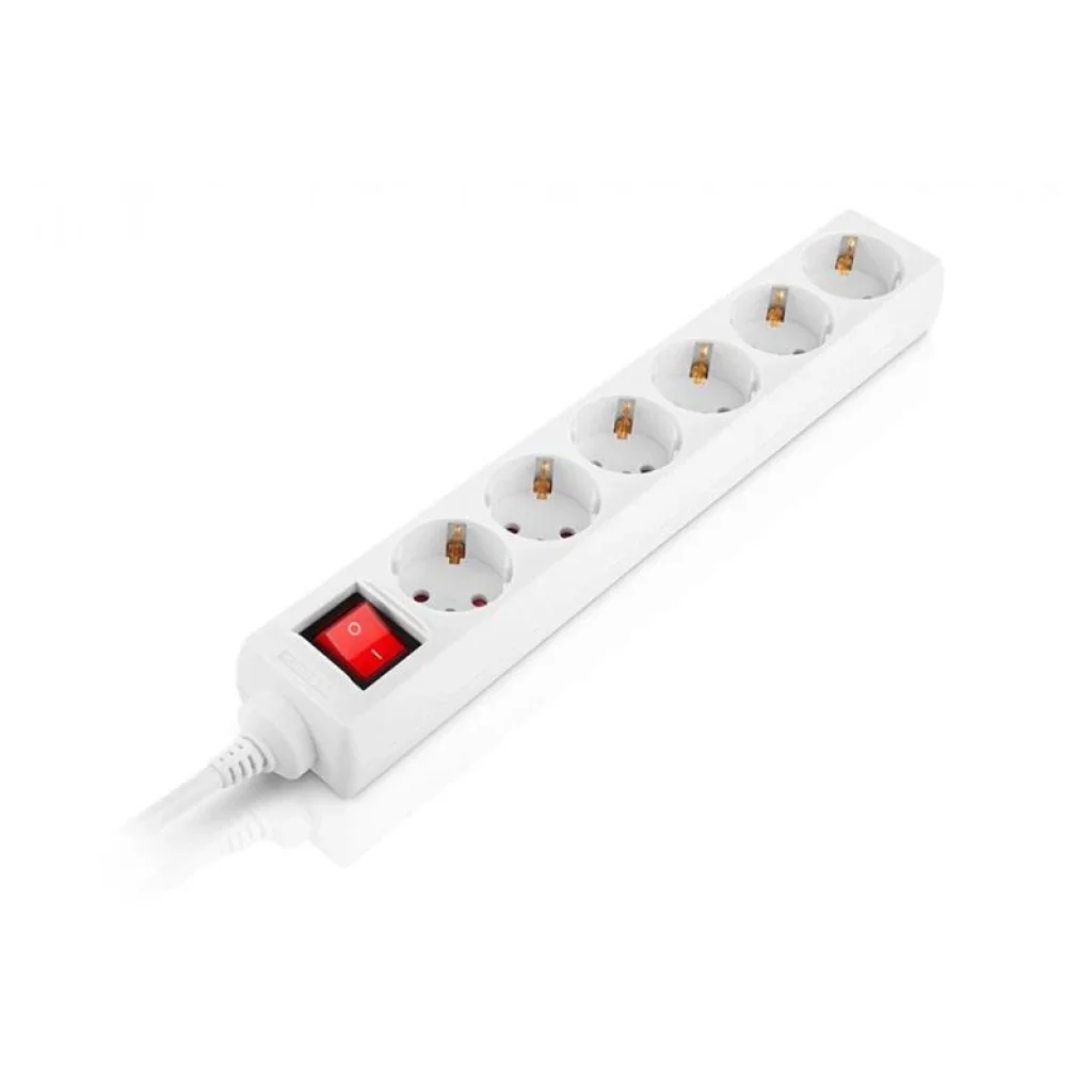 Фільтр живлення REAL-EL RS-6 Protect M 5м White (EL122300035) UA