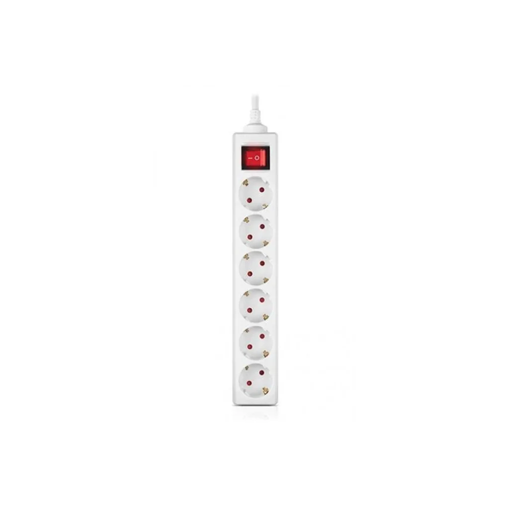 Фільтр живлення REAL-EL RS-6 Protect M 5м White (EL122300035) UA