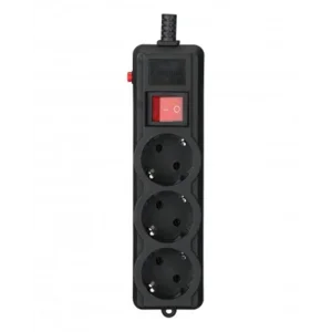 Фільтр живлення Gembird Pro (SPG3-G-10B-PRO) 3 розетки, 3м, чорний UA
