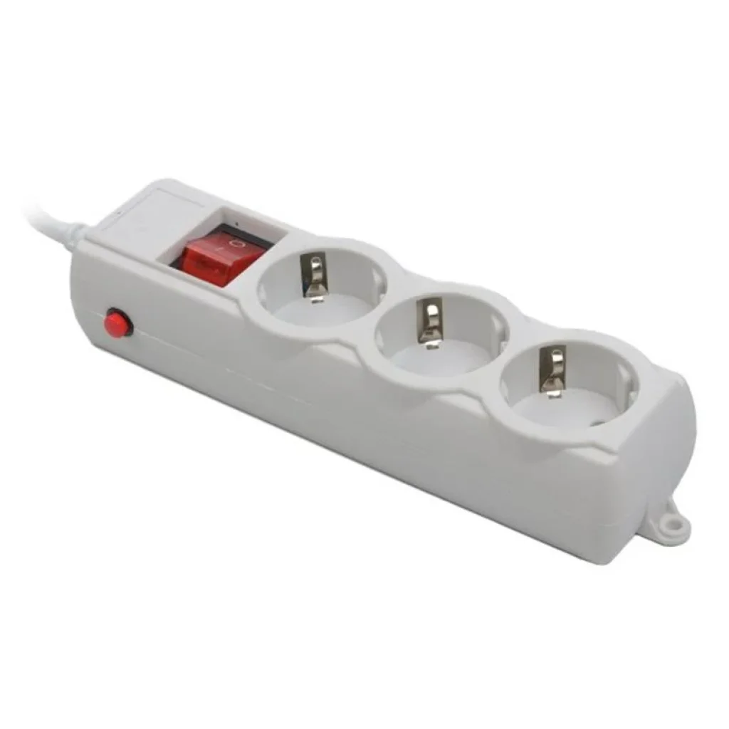 Фільтр живлення Gembird Pro (SPG3-G-6G-PRO) 3 розетки, 1.8м, сірий UA