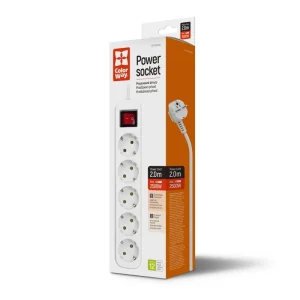 Фільтр живлення СolorWay (CW-PSEA52W) 5 розеток, 2м, White UA