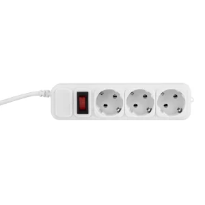 Фільтр живлення ProLogix (PRS-075P3-45W) 0.75 мм, 3 розетки, 4.5 м, білий UA