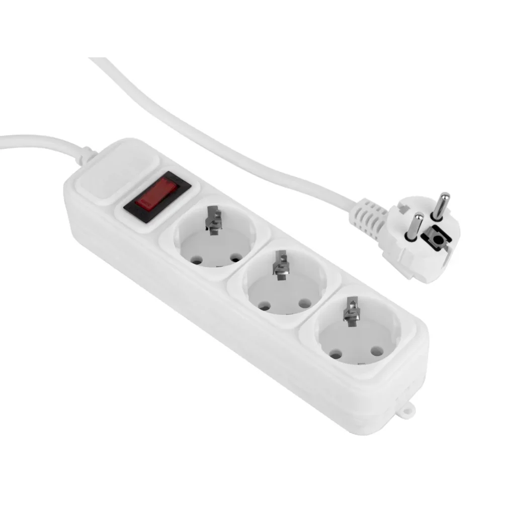 Фільтр живлення ProLogix (PRS-075P3-45W) 0.75 мм, 3 розетки, 4.5 м, білий UA