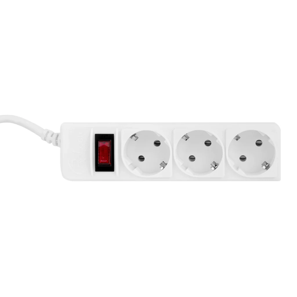 Фільтр живлення ProLogix (PRS-P3CU-30W) 3x1.0мм2, 3 розетки, 3 м, білий UA