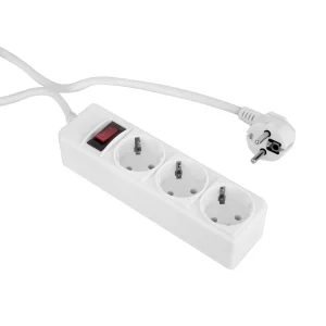 Фільтр живлення ProLogix (PRS-P3CU-30W) 3x1.0мм2, 3 розетки, 3 м, білий UA