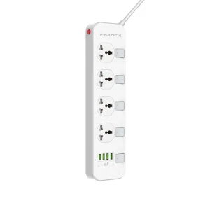 Фільтр живлення ProLogix Premium (PR-SC4408W) 4 розетки, 4 USB, 2 м, білий UA