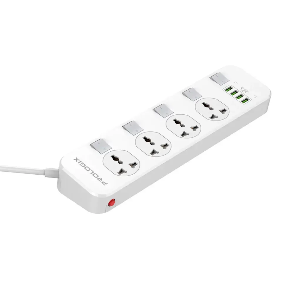 Фільтр живлення ProLogix Premium (PR-SC4408W) 4 розетки, 4 USB, 2 м, білий UA