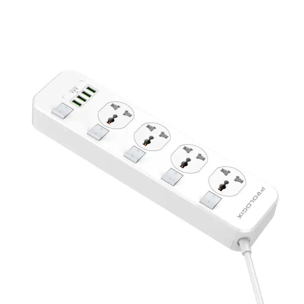Фільтр живлення ProLogix Premium (PR-SC4408W) 4 розетки, 4 USB, 2 м, білий UA