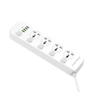 Фільтр живлення ProLogix Premium (PR-SC4408W) 4 розетки, 4 USB, 2 м, білий UA