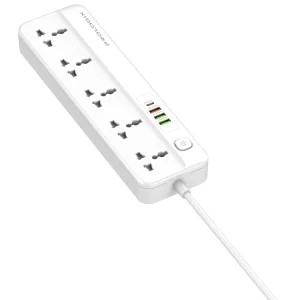 Фільтр живлення ProLogix Premium (PR-SC5415W) 5 розеток, 4 USB (1 PD +1 QC3.0 +2 AUTO ID), 2 м, білий UA