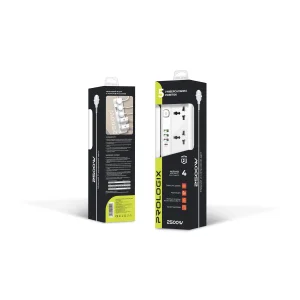 Фільтр живлення ProLogix Premium (PR-SC5415W) 5 розеток, 4 USB (1 PD +1 QC3.0 +2 AUTO ID), 2 м, білий UA