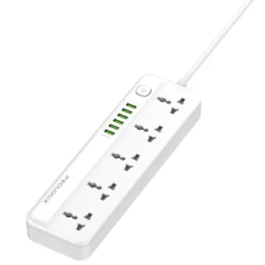 Фільтр живлення ProLogix Premium (PR-SC5614W) 5 розеток, 6 USB AUTO ID, 2 м, білий UA