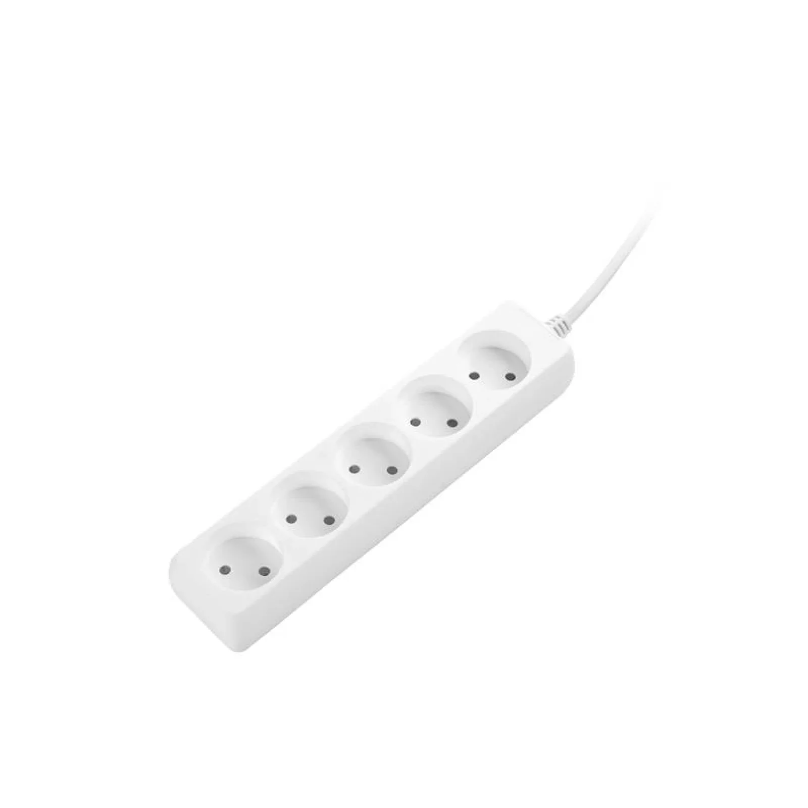 Мережевий подовжувач 2E 5XCEE7/17, 2G*1.0мм, 1.5м, white, 2E-U0510M1.5 UA