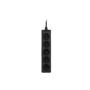 Мережевий подовжувач 2E 5XCEE7/17, 2G*1.0мм, 1.5м, black, 2E-U0510M1.5BK UA