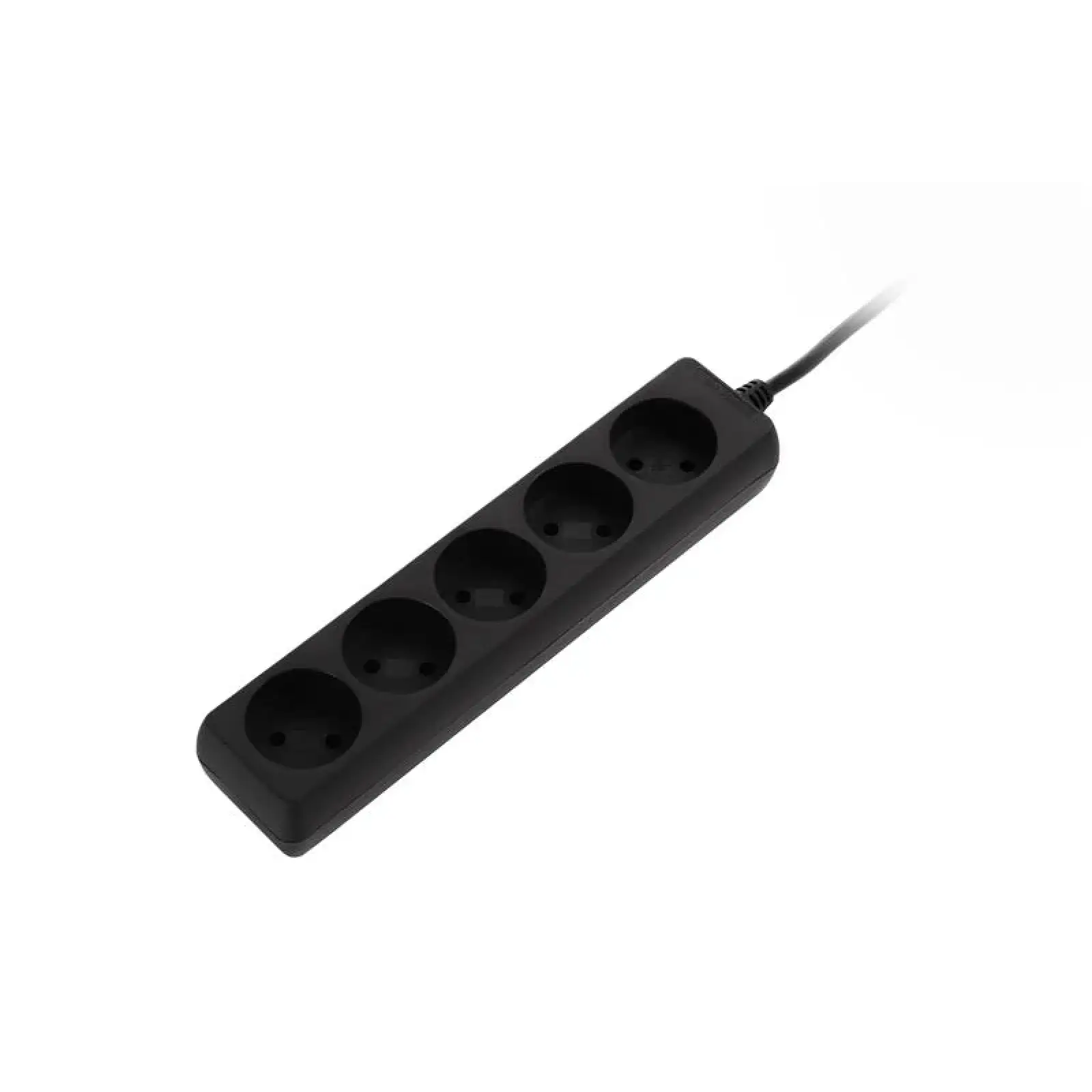 Мережевий подовжувач 2E 5XCEE7/17, 2G*1.0мм, 1.5м, black, 2E-U0510M1.5BK UA