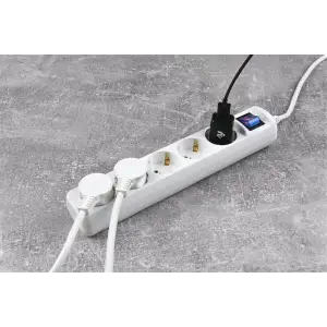 Фільтр живлення 2E (2E-U05ESM3W) 5хSchuko, 3 м, білий UA
