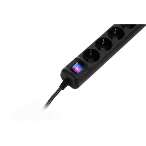 Фильтр питания 2E (2E-U05ES15M1.5BK) 5хSchuko, 1.5 м, черный UA