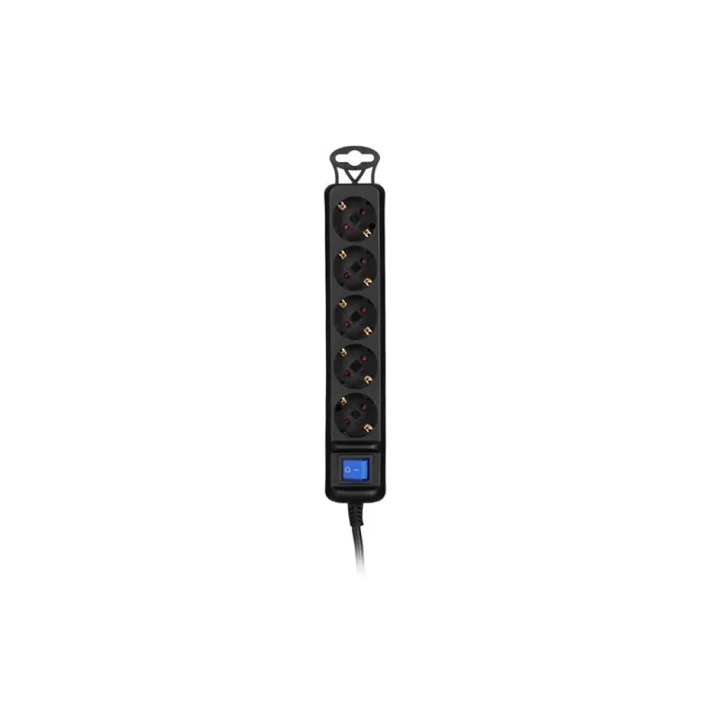 Фильтр питания 2E (2E-U05ES15M1.5BK) 5хSchuko, 1.5 м, черный UA