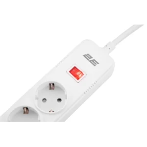 Мережевий фільтр 2E 5хSchuko, 2 м (2E-SP515M2USBWH) UA