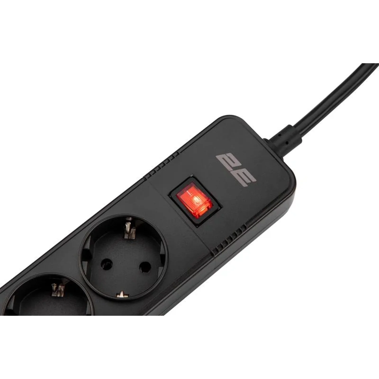 Сетевой фильтр 2E 5хSchuko, 2 м (2E-SP515M2USBBK) UA