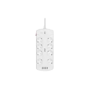Мережевий фільтр 2E 8хSchuko, 3 м (2E-SP815M3USBWH) UA