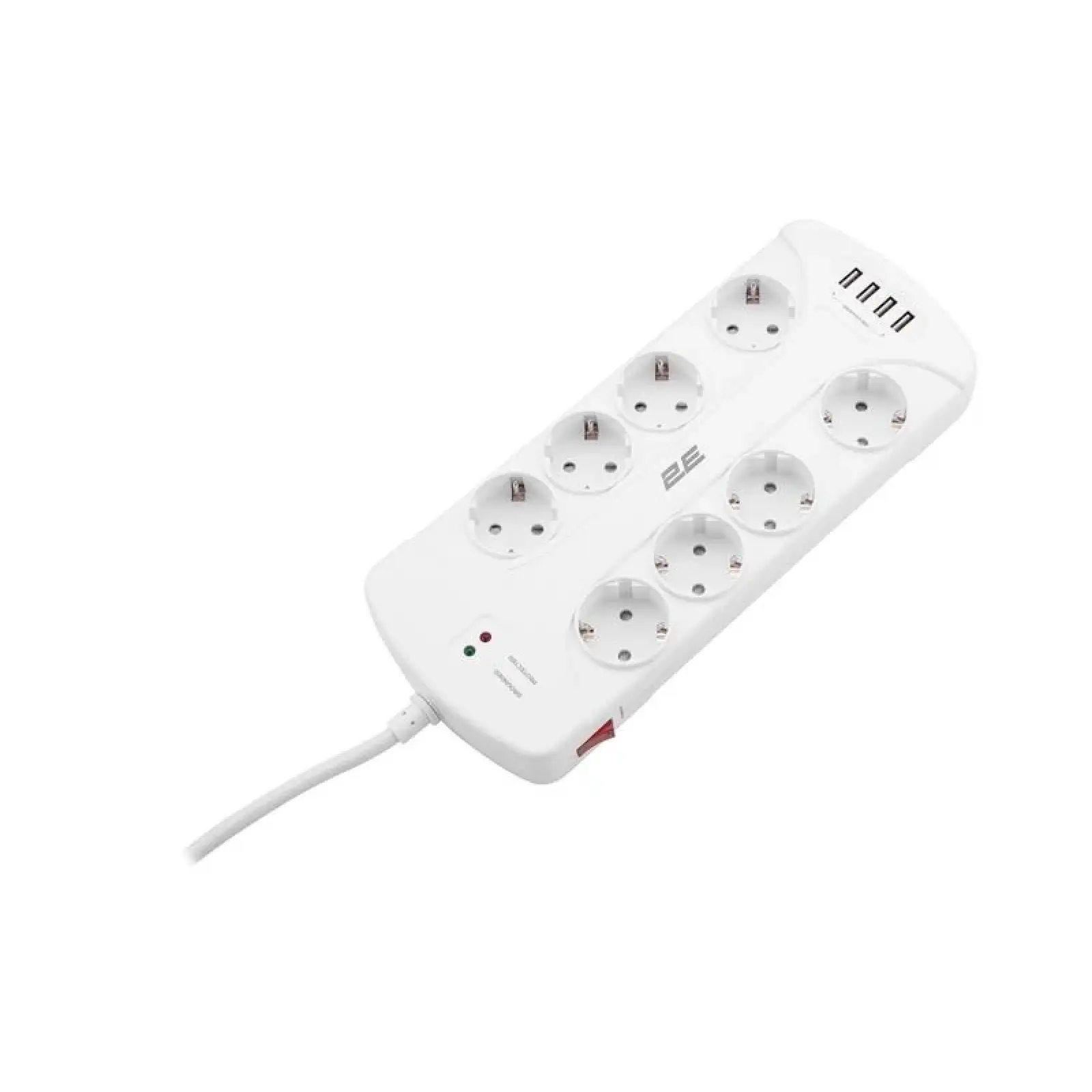 Мережевий фільтр 2E 8хSchuko, 3 м (2E-SP815M3USBWH) UA