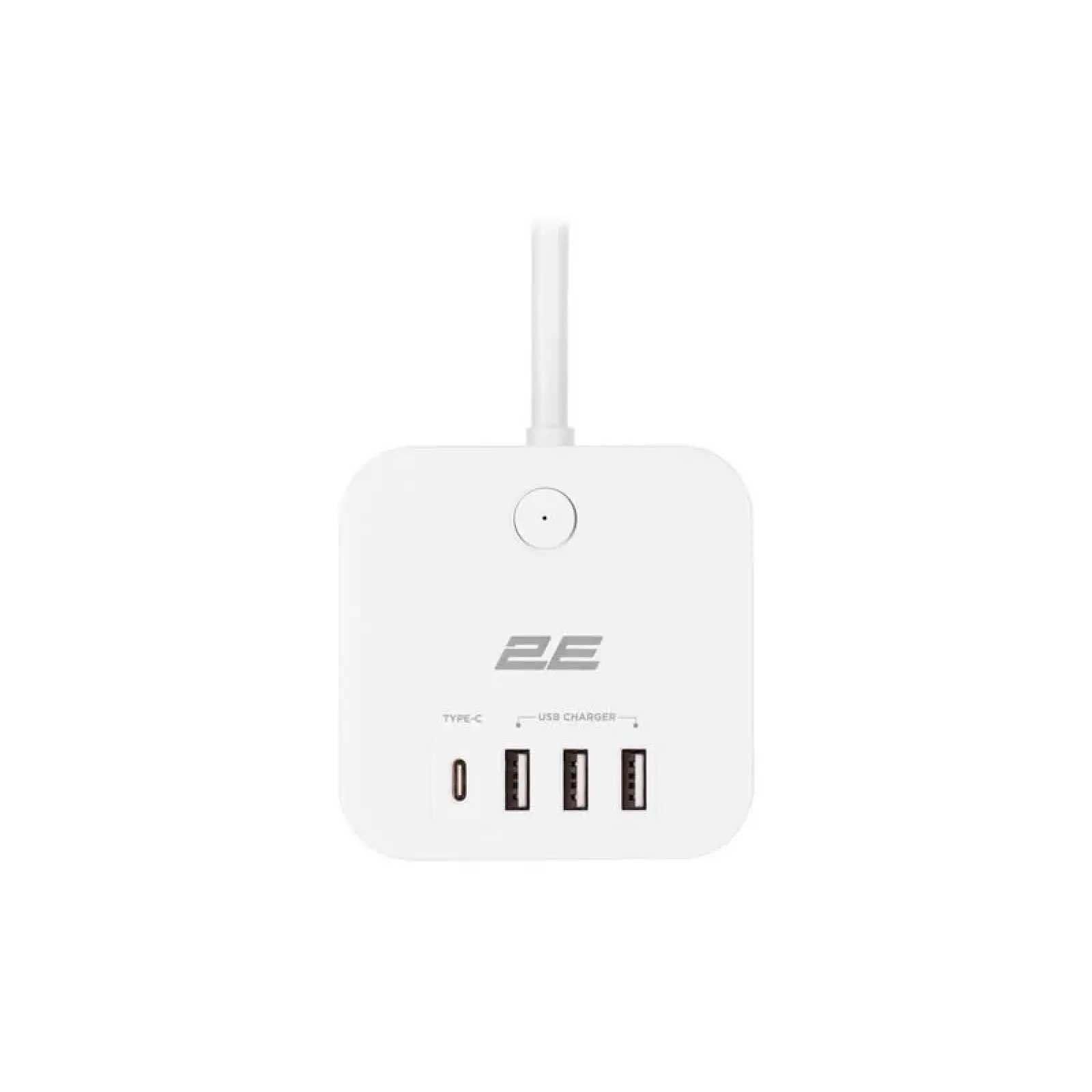 Сетевой адаптер 2E 3XSchuko с защитой от импульсных скачков напряжения, 3*USB-A, 1*USB-C, 1.5м, white (2E-ADC331WH) UA