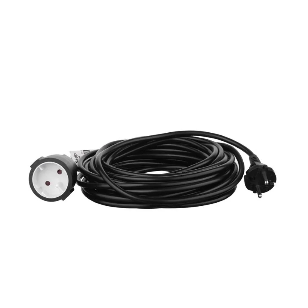 Сетевой удлинитель 2E 1XCEE7/17, 2G*1.0мм, 10м, black (2E-PC210M10) UA