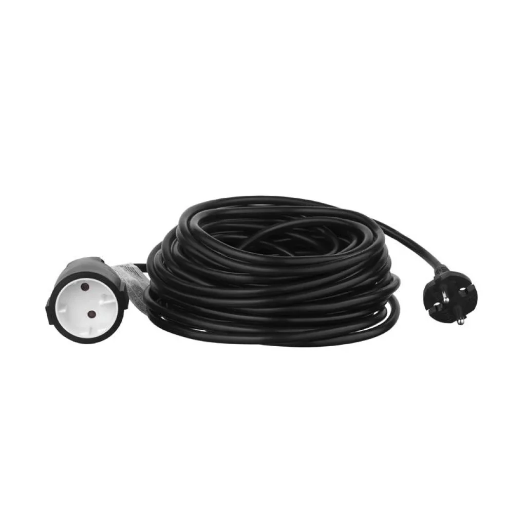 Мережевий подовжувач 2E 1XCEE7/17, 2G*1.0мм, 15м, black (2E-PC210M15) UA