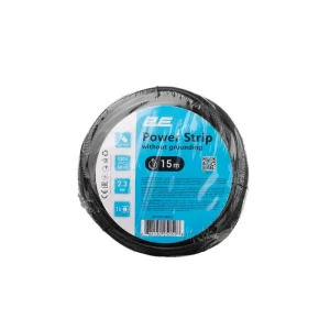 Мережевий подовжувач 2E 1XCEE7/17, 2G*1.0мм, 15м, black (2E-PC210M15) UA