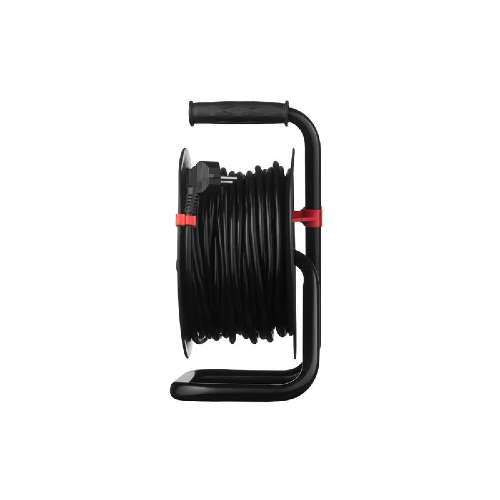 Сетевой удлинитель на катушке 2E 4XSchuko, ІР20, 3G*1.5мм, 20м, black (2E-CR4315IP20M20) UA