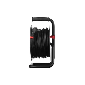 Сетевой удлинитель на катушке 2E 4XSchuko, ІР20, 3G*1.5мм, 20м, black (2E-CR4315IP20M20) UA